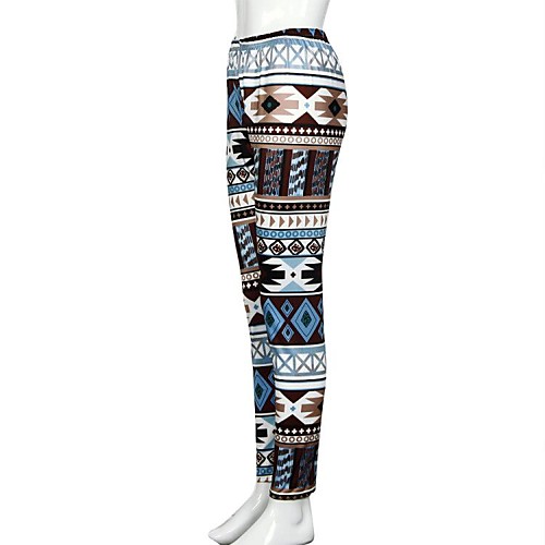 

Women's Street chic Slim Leggings Pants - Print High Waist S M L