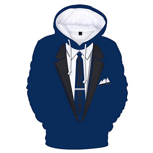 

Men's Casual Hoodie - 3D Black US34 / UK34 / EU42