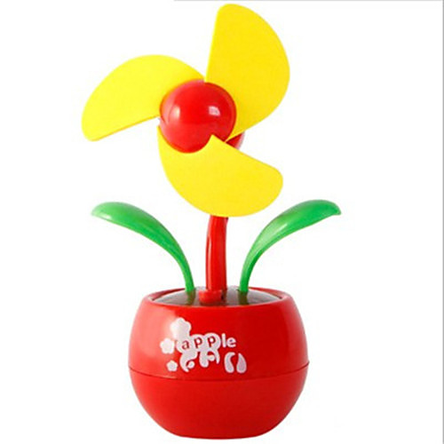 

Night Light Mini Electric Fan Flower Flowerpot Cute Lovely Other Material Kid's Toy Gift 1 pcs