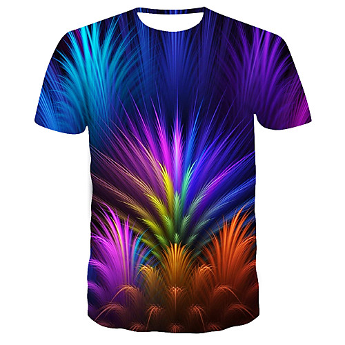 

Men's Daily T-shirt - 3D Print Rainbow