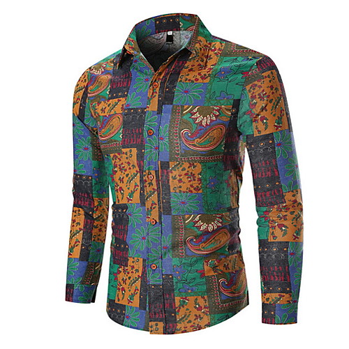 

Men's Daily Shirt - Geometric Red