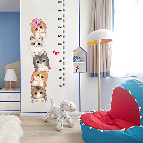 

SK7178 creative personality cat height sticker living room kindergarten decorative wall sticker can be removed