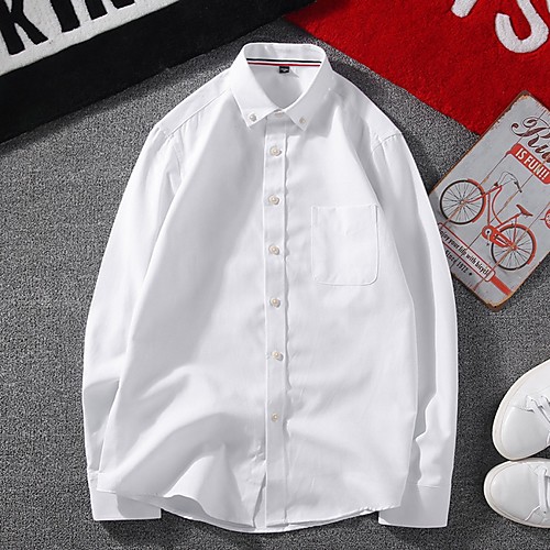 

Men's Daily Shirt - Solid Colored White