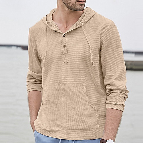 

Men's Daily Shirt - Solid Colored Khaki