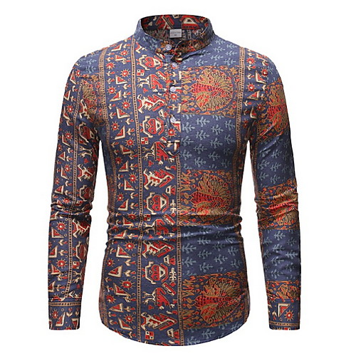 

Men's Daily Shirt - Geometric Red