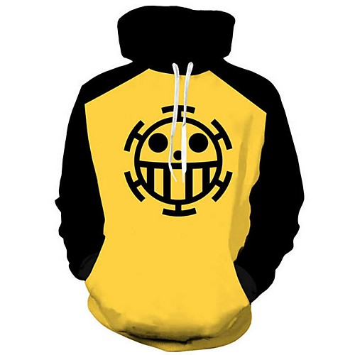 

Men's Casual Hoodie - Print Yellow US32 / UK32 / EU40