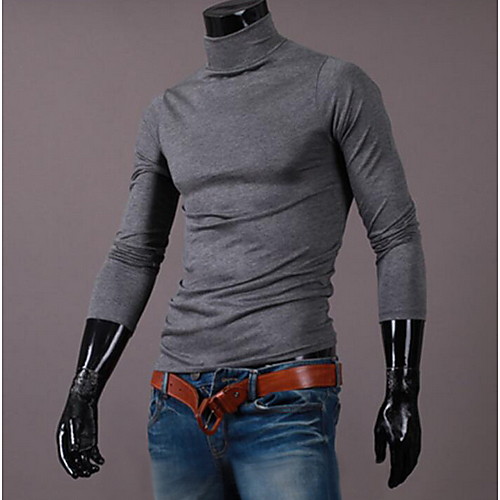 

Men's Daily T-shirt - Solid Colored Black