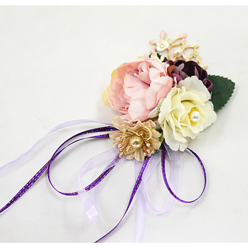 

Wedding Flowers Wrist Corsages Wedding Party / Birthday Party Metal / Fabrics 0-20cm