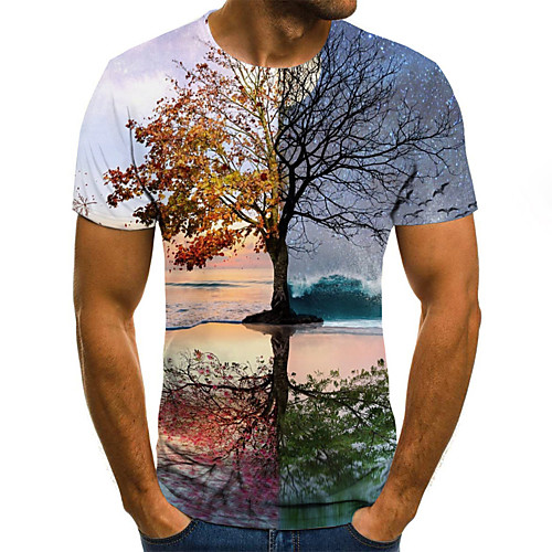 

Men's Daily T-shirt - 3D Print Rainbow