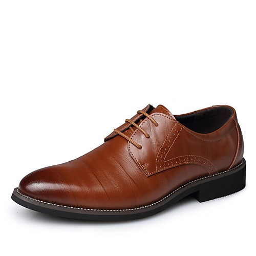 

Men's Comfort Shoes Cowhide Fall & Winter Oxfords Black / Brown / Yellow