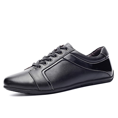 

Men's Comfort Shoes Leather Winter Oxfords Black