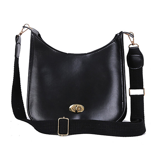 

Women's Polyester / PU Crossbody Bag Solid Color Black / Brown / Dark Brown