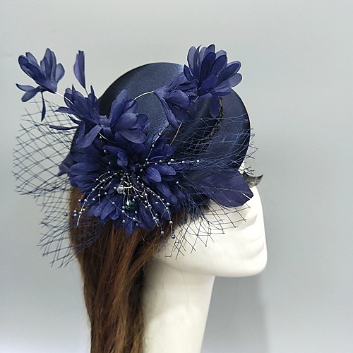 

Tulle / Net Fascinators / Hats / Headwear with Imitation Pearl / Flower / Crystals / Rhinestones 1 Piece Wedding / Special Occasion Headpiece