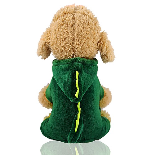 

Dog Cat Costume Winter Dog Clothes Dark Green Costume Dalmatian Shiba Inu Pug Flannel Fabric Solid Colored Party Cosplay XS S M L XL XXL