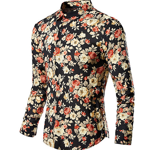 

Men's Daily Shirt - Floral Black