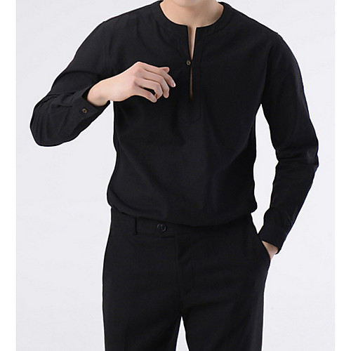

Men's Daily Shirt - Solid Colored Black