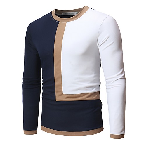 

Men's Daily T-shirt - Color Block Black