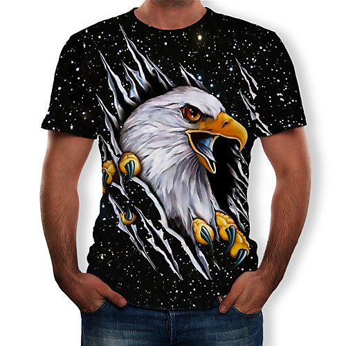 

Men's Daily T-shirt - 3D Print Black