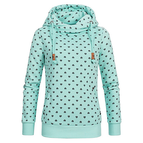 

Women's Casual Hoodie - Polka Dot Blushing Pink S