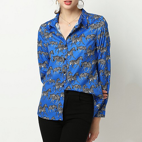 

Women's Daily Shirt - Animal Blue