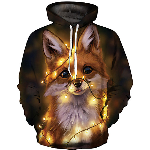 

Men's Basic Hoodie - 3D Brown US32 / UK32 / EU40