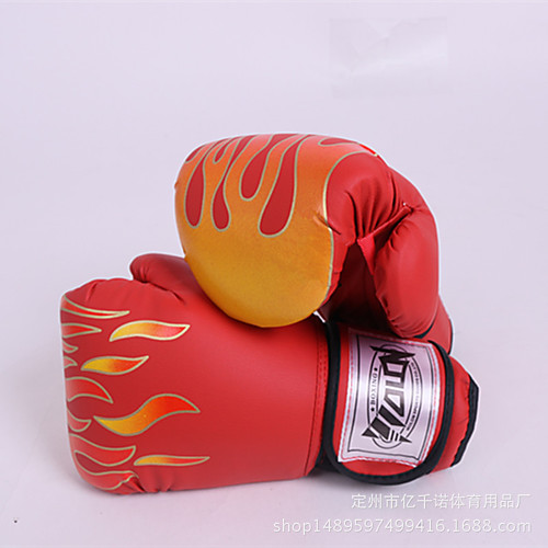 

Boxing Bag Gloves For Boxing Protective Leather Unisex - Black Red