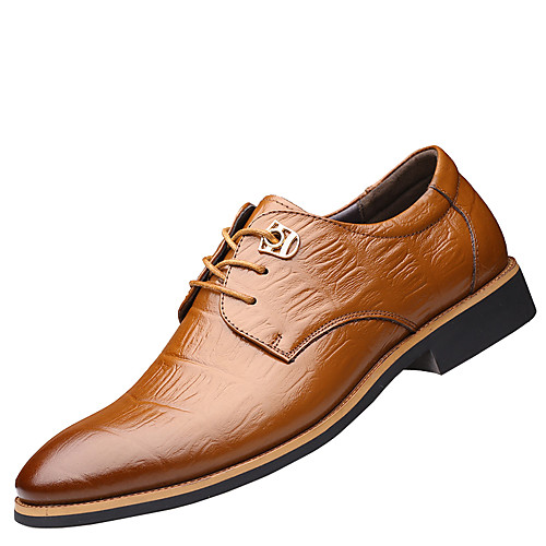 

Men's Formal Shoes Leather / Cowhide Spring & Summer / Fall & Winter Business / Casual Oxfords Breathable Black / Brown