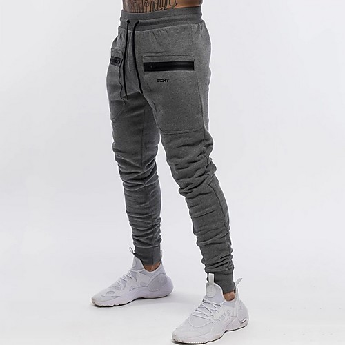 

Men's Sporty Sweatpants Pants - Print Black Army Green Dark Gray US32 / UK32 / EU40 US34 / UK34 / EU42