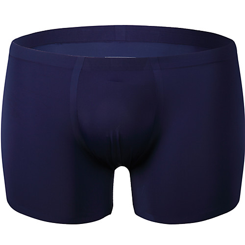 

Men's Basic Boxers Underwear - Normal Low Waist Black Light Blue White M L XL