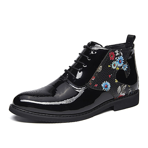 

Men's Fashion Boots PU Spring / Fall & Winter Casual / British Boots Booties / Ankle Boots Black