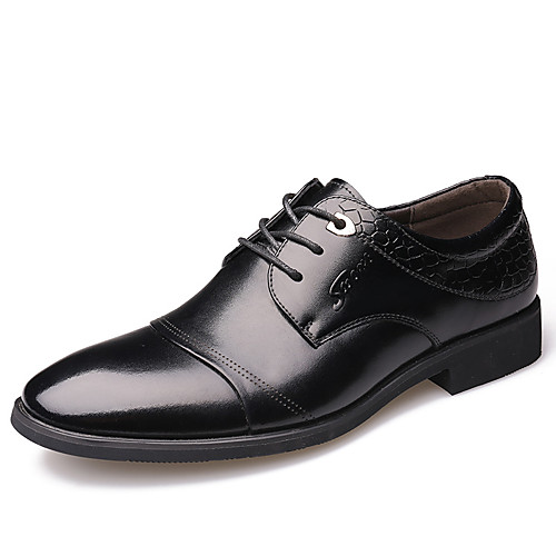 

Men's Formal Shoes Leather / Cowhide Spring & Summer / Fall & Winter Business / Casual Oxfords Breathable Black / Brown