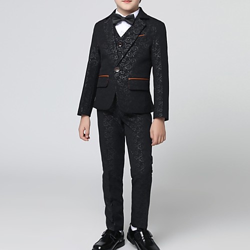 

Черный Полиэстер Детский праздничный костюм - 1 шт. Включает в себя Пальто / Жилетка / Рубашка