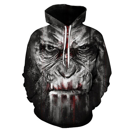 

Men's Casual / Basic Hoodie - 3D Dark Gray US32 / UK32 / EU40