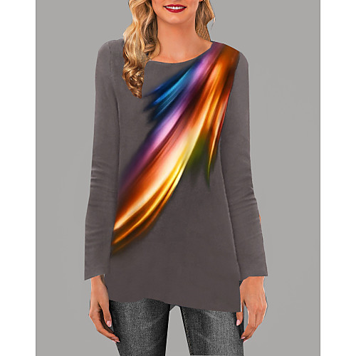 

Women's Daily T-shirt - Floral Black