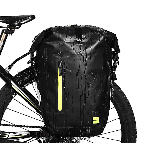 фото 25 l сумка на багажник велосипеда регулируется большая вместимость водонепроницаемость велосумка/бардачок pvc полиэстер 1000 ден велосумка/бардачок велосумка велосипедный спорт велоспорт lightinthebox