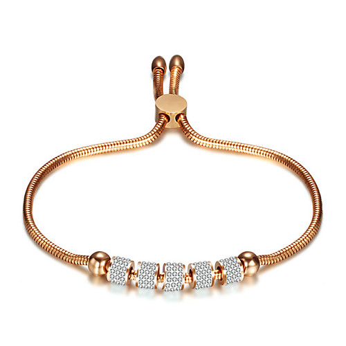 

Women's Handmade Link Bracelet Geometrical Lucky Casual / Sporty Leatherette Bracelet Jewelry Rose Gold / Gold / Silver For Daily