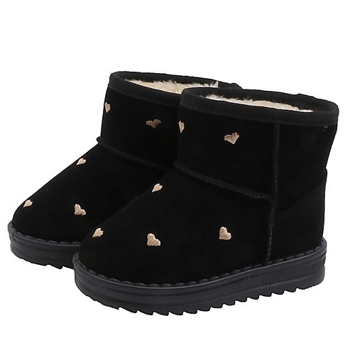 

Girls' Snow Boots PU Boots Little Kids(4-7ys) Black / Red Fall