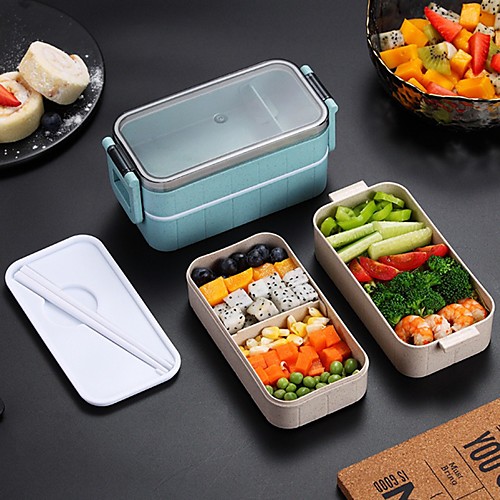 

японская микроволновая коробка обеда отсек герметичный бенто коробка для ученика дети школьный пищевой контейнер