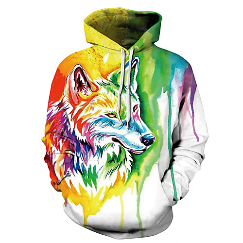 

Men's Casual Hoodie - 3D Rainbow US32 / UK32 / EU40