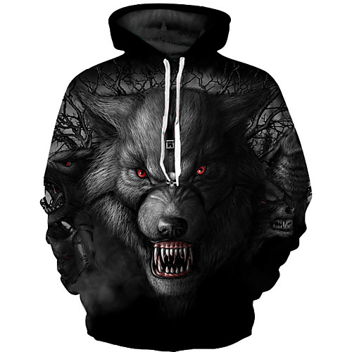 

Men's Basic Hoodie - 3D Black US32 / UK32 / EU40