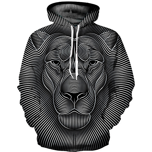 

Men's Basic Hoodie - 3D Black US32 / UK32 / EU40