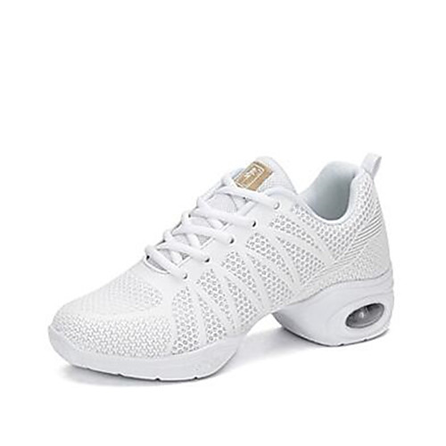 

Women's Dance Shoes Synthetics Dance Sneakers Sneaker Thick Heel Customizable Black / White