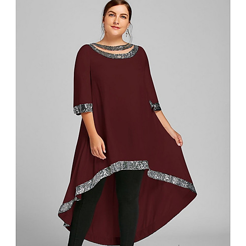 

Women's Skater Dress - Solid Colored Black Wine White S M L XL