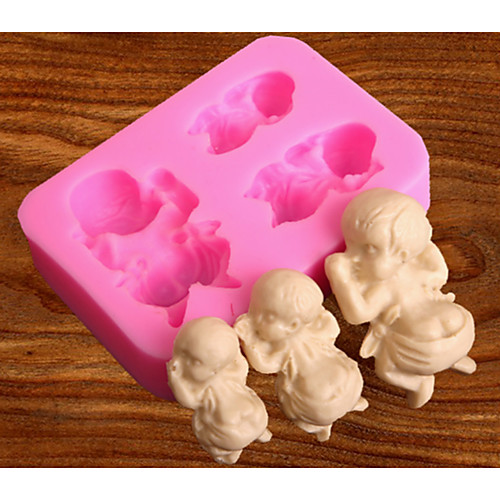 

Baby Sleeping Baby's Baby Shape Turned Sugar Silica Gel Mold Hand Made Chocolate Press Mold Baked Cake Decoration Mold