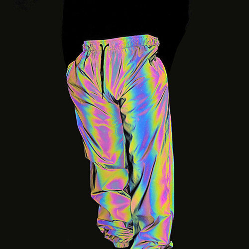 

Муж. Брюки-штаны Брюки для бега Уличная одежда Лазер Виды спорта Брюки Бег Фитнес Сохраняет тепло Отражение Дышащий Сплошной цвет Серебристо-серый / Слабоэластичная