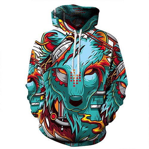 

Men's / Women's Work / Casual Hoodie - 3D Rainbow S