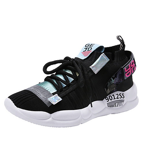 

Men's Comfort Shoes PU Fall & Winter Athletic Shoes Running Shoes Black / White