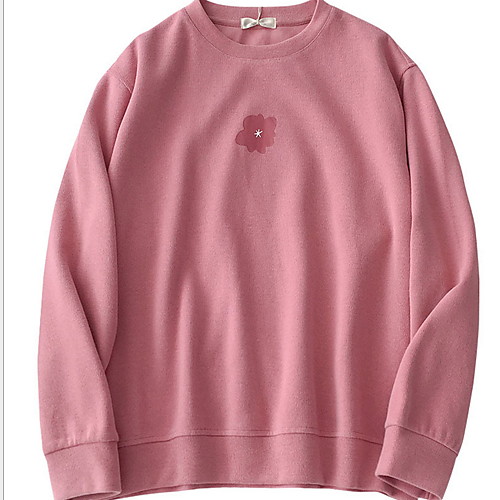 

Women's Basic Hoodie / Sweatshirt - Solid Colored Blushing Pink One-Size