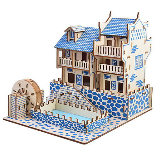 

3D Puzzle Jigsaw Puzzle Model Building Kit Famous buildings Chinese Architecture DIY Simulation Wooden Classic Chinese Style Kid's Adults' Unisex Boys' Girls' Toy Gift / Wooden Model