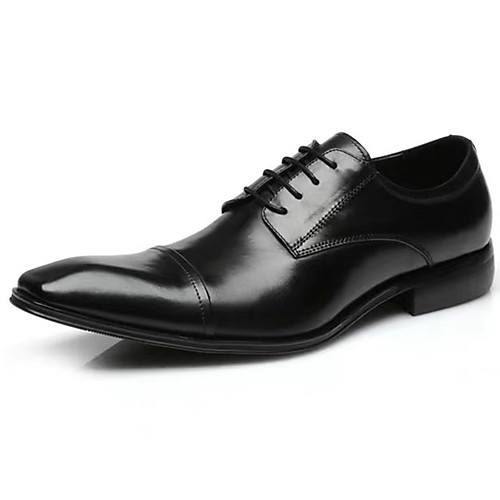 

Men's Formal Shoes Nappa Leather Spring & Summer / Fall & Winter Business / British Oxfords Non-slipping Black / Brown / Party & Evening